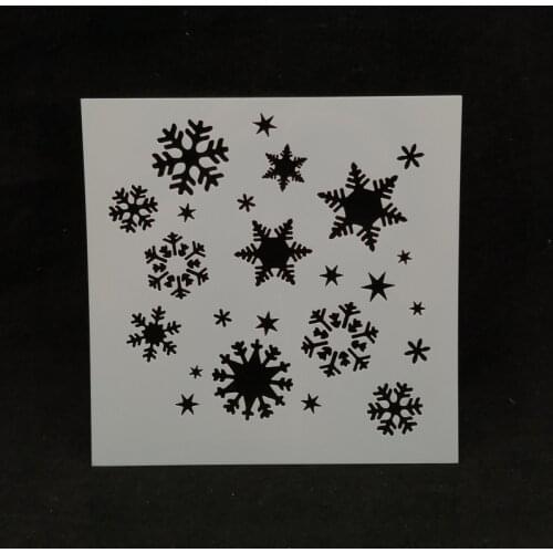 13*13 Snowflake Layering Stencils for Diy scrapbook/photo album Decorative Embossing coloring,painting stencil,home decor