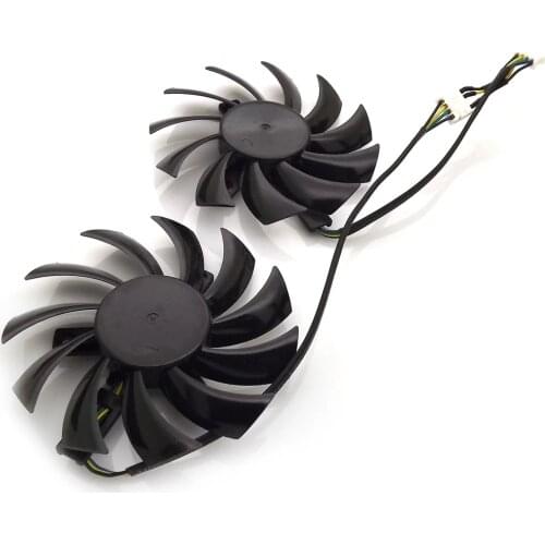 PLD08010S12HH DC 12V 0.35A 75mm For MSI R6790 N560GTX R6850 N460GT Twin Frozr II Graphics Video Card Fan