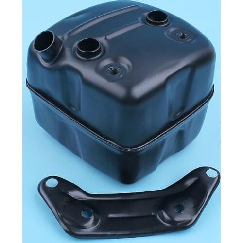 Exhaust Muffler Ported w/ Support Bracket fit For Husqvarna 365 371 372 XP 385 390XP Chainsaws Part 5037665-03, 5037653-01