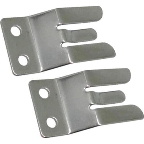 MICROPHONE CLIP 2pcs 304 Stainless Steel One-Piece Pressure Finger Mic Clamp