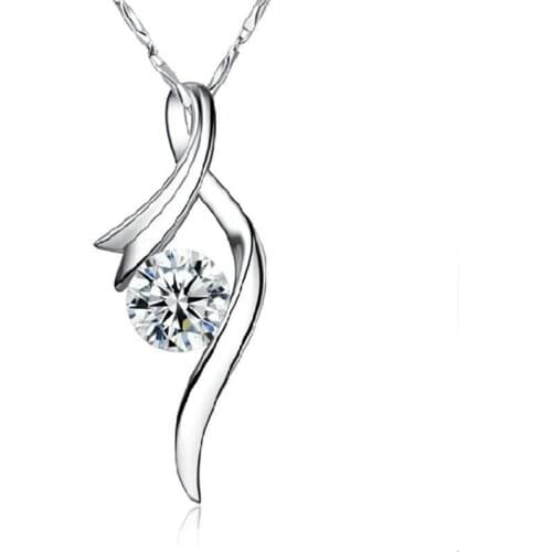 2020 New Korean Simple Necklace Fashion Copper Gold Plated Pendant Necklace Womens Accessories