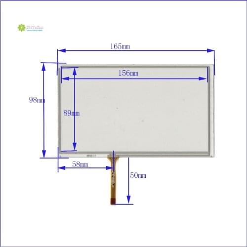 ZhiYuSun 5PCS/Lot XWT346 165mm*100mm 7inch 4 line For CarDVD touch screen its compatible width 100mm lengt165mm