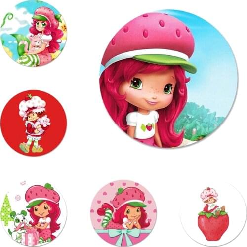 Strawberry Shortcake Custard Icons Pins Badge Decoration Brooches Metal Badges For Clothes Backpack Decoration