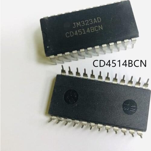 10PCS CD4514BCN CD4514 4514B 4514BCN DIP-24 original IC