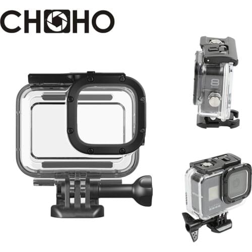 For Gopro 8 Black Accessories Waterproof Case Diving Housing 45M Cover Protective Shell Underwater Box For Go Pro Hero 8 Black