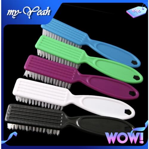 Random Color Plastic Hairdressing Soft Hair Cleaning Brush Barber Neck Duster Broken Hair Remove Comb Hair Styling Tool DIY Home