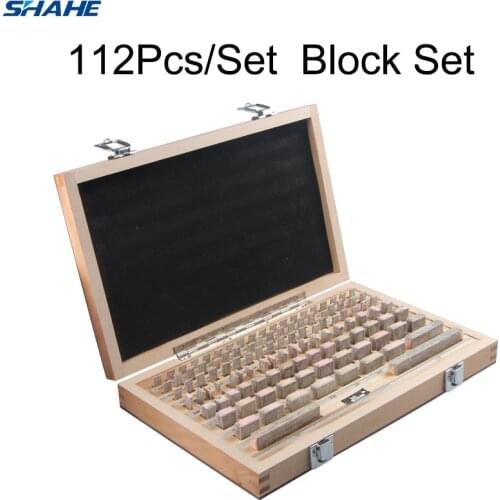 Shahe Block Gauge 112Pcs/Set 1 grade 0 grade Caliper Block gauge Inspection Block Gauge Measurement Instruments