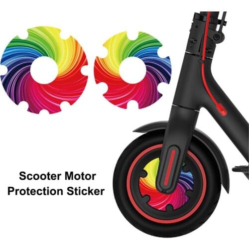 Colorful Scooter Motor Protection Reflective Sticker Waterproof Wheel Cover Film For Mi Scooter 1S/M365/PRO Anti-scratch Sticker