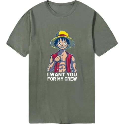 One Piece Summer Streetwear Mens T Shirts Print Cotton New Arrival Male Bodybuilding Tops Tees Military Outdoor Homme Camiaetas