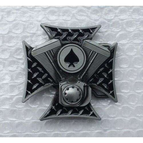 Hot Sale High quality Black Color Engine and Cross belt buckle