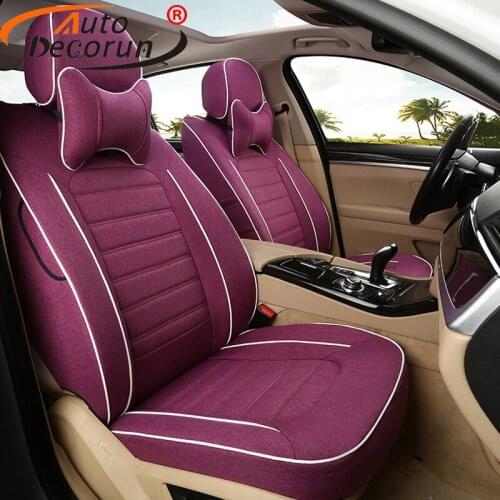 AutoDecorun Customized Car Seat Cushion for Toyota RAV4 2008-2017 Seat Covers Set Cars Seat Supports Interior Accessories 17PCS