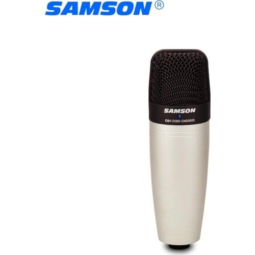 100% Original SAMSON C01 Condenser Microphone for recording vocals, acoustic instruments and for use as and overhead drum mic