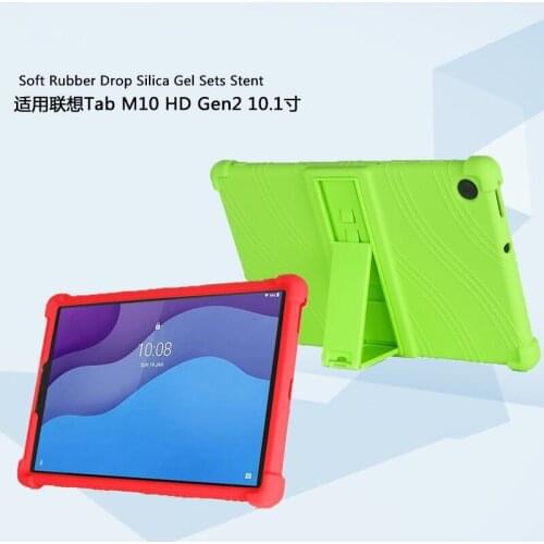 Soft Shockproof Case For Lenovo Tab M10 HD 2nd Gen TB-X306X TB-X306F 10.1 Inch Tablet PC Silicon Protective Cover with Kickstand