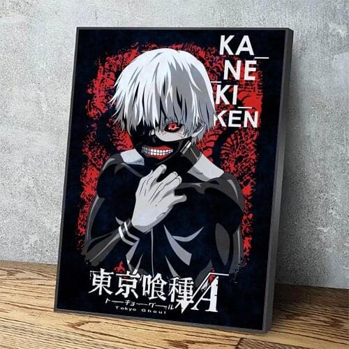 Wall Art Home Decor Tokyo Ghoul Japan Anime Hd Print Red Cool Modular Picture Posters Canvas Painting For Bedroom Artwork Frame