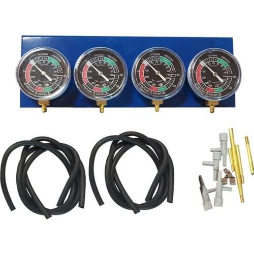 NEW Motorcycle Fuel Vacuum Carburetor Synchronizer Tool Carb Sync Gauge 4 Cylinder Meter Balancer Gauge Tool
