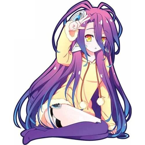 Personality No Game No Life Shuvi Waifu Anime Decal DIY Car Sticker Car Door Window Waterproof Scratch-Proof Apply To Car Window
