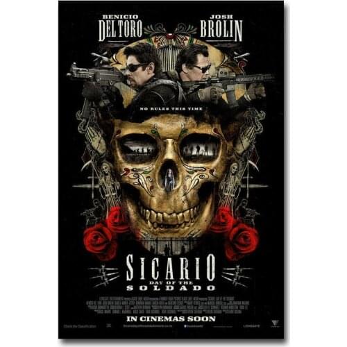 217 Sicario Day Of The Soldado Movie Silk Art Poster Wall Art Home Decoration Gift