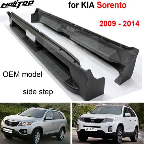 Hot classic side step side bar running board for KIA Sorento 2009-2012 or 2013-2014,high quality product, ABS reinforced plastic