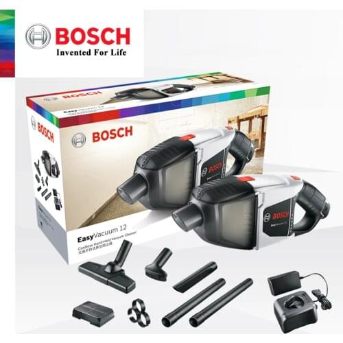 Bosch EasyVacuum 12 Cordless Handheld Vacuum Cleaner 12V Rechargeable Handheld Mute Vacuum For Car Household Pet Hair