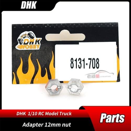 RC Car Parts DHK Hobby 8131-706/8131-708 8133/8134 Hex Adaptor Tire Combiner Adapter 12mm nut Remote Control Cars Accessories
