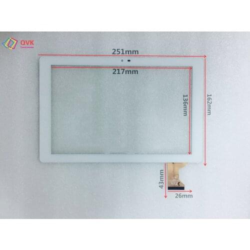 White 10.1 Inch touch screen P/N YTG-G10057-F4 V1.2 Capacitive touch screen panel repair and replacement