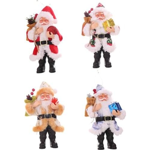 Christmas decorations Resin Santa Claus ornaments Standing small doll ornaments pendant Christmas decorations 2020 home FZ181