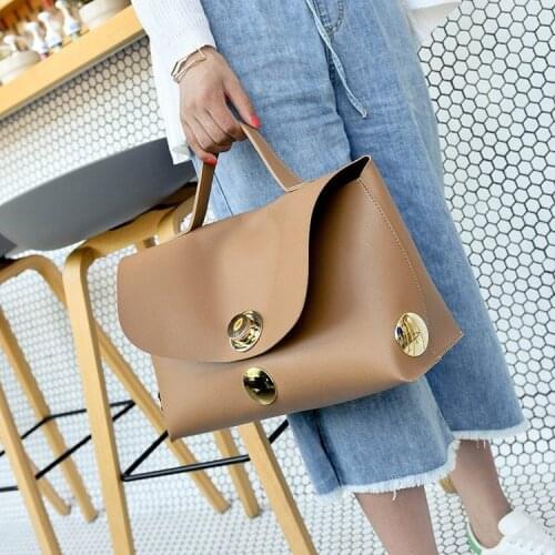 Boston Handbag Pu Leather Large Capacity Big Tote for Women Fashion Shoulder Bag Ladies Casual Versatile Solid Colour Bags Totes