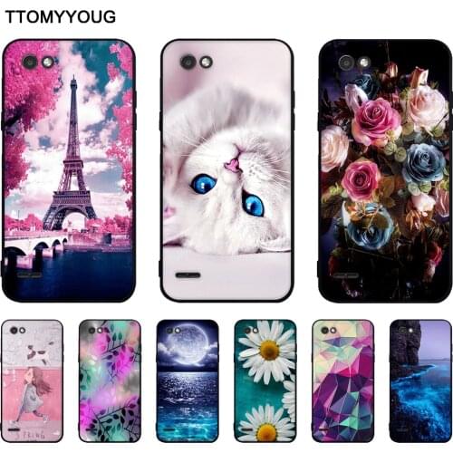 TPU Cover For LG Q6 Q6a Q6+ M700 M700N Soft Silicone Back Phone Case For lg q6 q6+ q6a M700A m700 Protector Cartoon Shells Bags