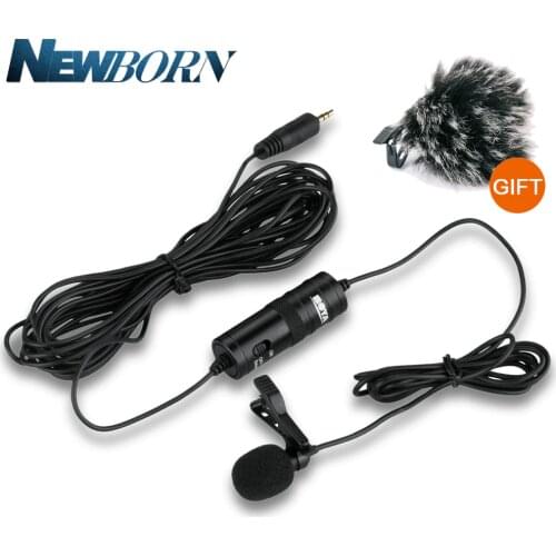 BOYA BY-M1 Label Lavalier Omnidirectional Condenser Microphone for iPhone Android for Canon Nikon DSLR Camcorder Audio Recorders
