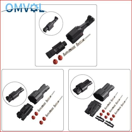 1Set 1P/2P/3P car connector 1.8mm terminal 1/2/3way car lamp modified plug,1pin waterproof connector for car