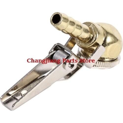 1pc Tire Air Car Tire Inflator with Clip for Car Tire Repair Tools Chuck Inflator Gauge Brass Ball Auto
