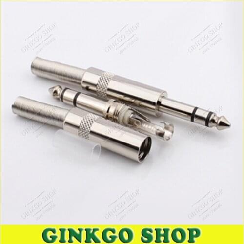 10pcs/lot Ningbo sound 6.5mm Audio Plug / 6.35 Plug / 6.3 amp plug / Microphone plug / 6.35 TRS Free Shipping