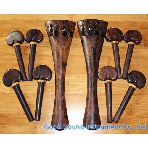 2 sets 4/4 Cello parts,nice rose wood parts ( tailpiece & pegs )