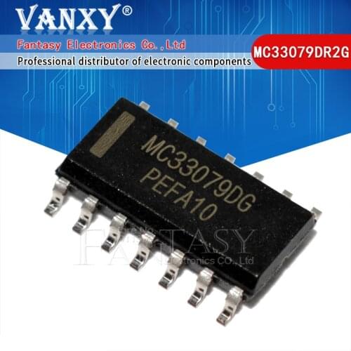 5pcs MC33079DR2G SOP14 MC33079 SOP MC33079D MC33079DG SOP-14
