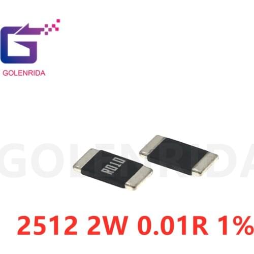 50PCS 2512 SMD Resistor 1% alloy resistor 0.01R 0.01 ohm 10mR R010 2W