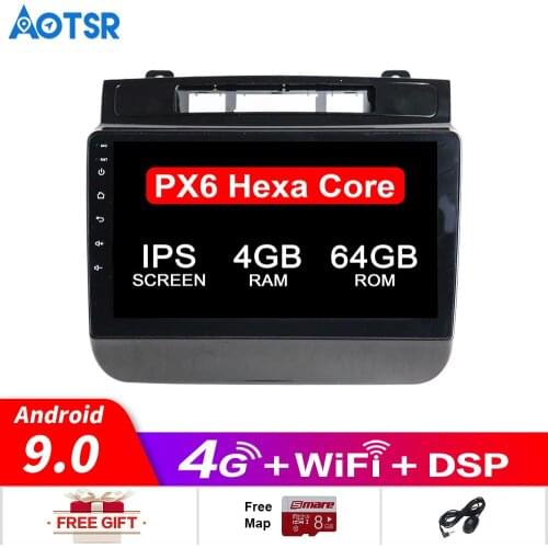 Android 9.0 Car radio video player GPS navigation for Volkswagen Touareg gps navigation Multimedia player video headunit player