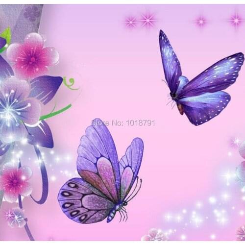 Butterflies Love Flowers Stone Bamboos Diy Diamond Sticker Square Diamond Painting Diamond Rhinestone Pasted Diamond Mosaic