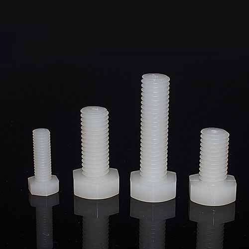SSMP M8x12 15 20 25 30 35 40 50 60 80mm Nylon screw plastic Bolts White Insulation Outer Hexagon LED celling light nut fastener