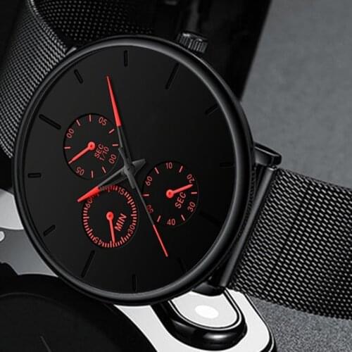 Hot Mens Watches Male Luminous Mens Watch Stainless Steel Quartz Sport Watches Business Casual Watch For Man Clock Montre Homme