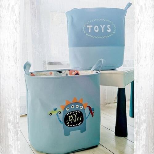 Baby Laundry Basket Cute Dinosaur Foldable Toy Storage Bucket Picnic Dirty Clothes Basket Box Canvas Organizer Cartoon Animal