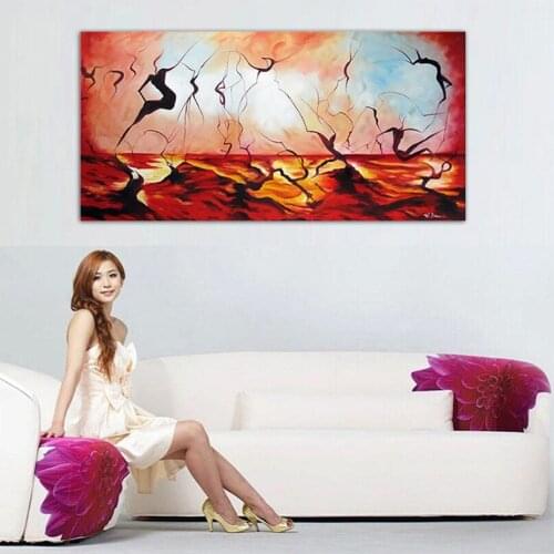 DONGMEI OILPAINTING hand painted oil painting Home decor high quality art painting pictures Customized service DM1806182