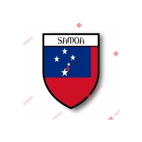 Personality Stickers Decal Souvenir Vinyl Car Shield City Flag World Crest Samoa Car Decal Decoration Laptop