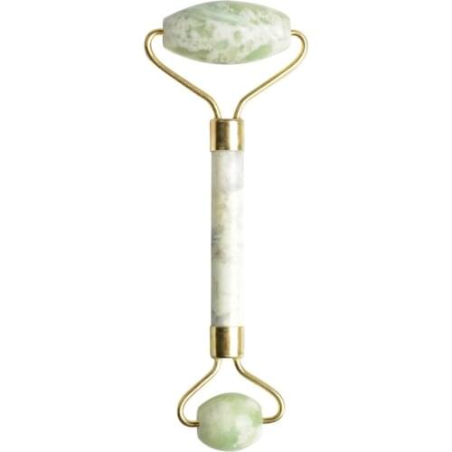 Face and Eye Beauty Apparatus Double Roller Head Jade Neck Massage Household Hand Physiotherapy Health Skin Care Tool