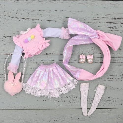 ICY DBS Blyth doll azone fantasy clothes and skirt headband socks earring