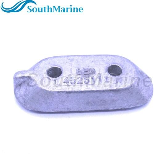 Boat Motor 65W-45251-00 6E0-45251-11 6E0-45251-12 Lower Unit Gearbox Anode for Yamaha 4HP 6HP 8HP 9.9HP 15HP Outboard Engine