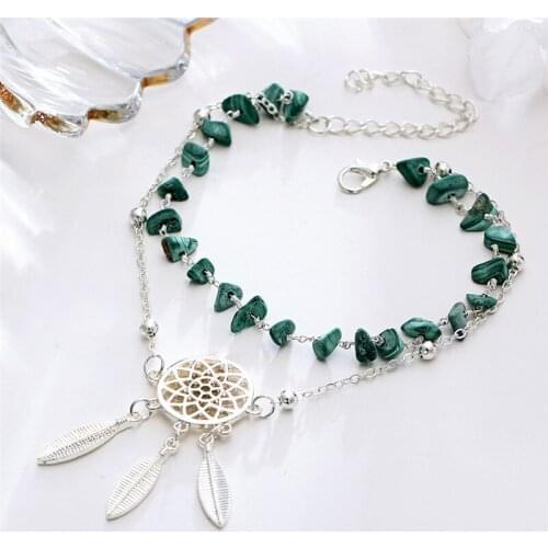 Fashion Multilayer Boho Beads Barefoot Sandal Dreamcatcher Chain Anklet Ankle Bracelet