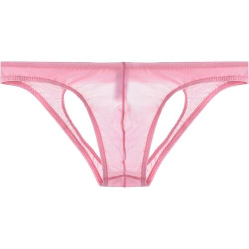 Mens Sexy Briefs Jockstrap Pouch Cuecas Gay Slip Homme G-Srting Low Rise Man Panties Thongs Underwear Men Mesh Underpants