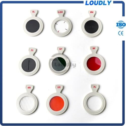 Loudly brand Optical products PH MR BL SS GF FL PL CL plastic Trial lens Replacing lenses Spared lenses for Trial Lens Set