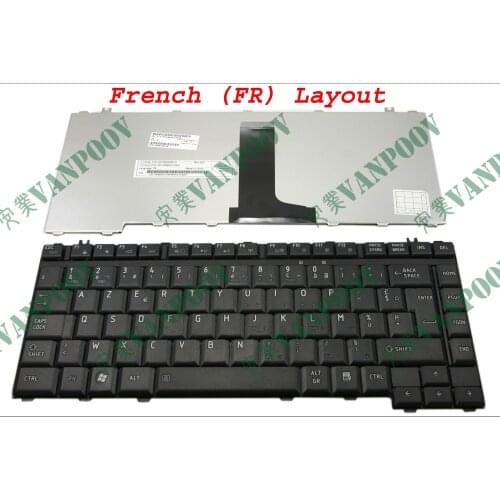 New AZERTY Laptop keyboard for Toshiba Satellite L300 A200 A205 A300 M200 M205 M300 M333 Black French FR Clavier MP-06866F0-9304