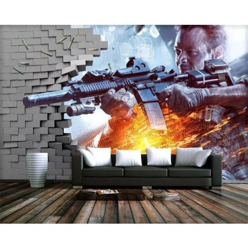 Custom Game 3D Photo Wallpaper Mural City Building Wall Painting Wallpapers For Living Room Bedroom TV Background Decor